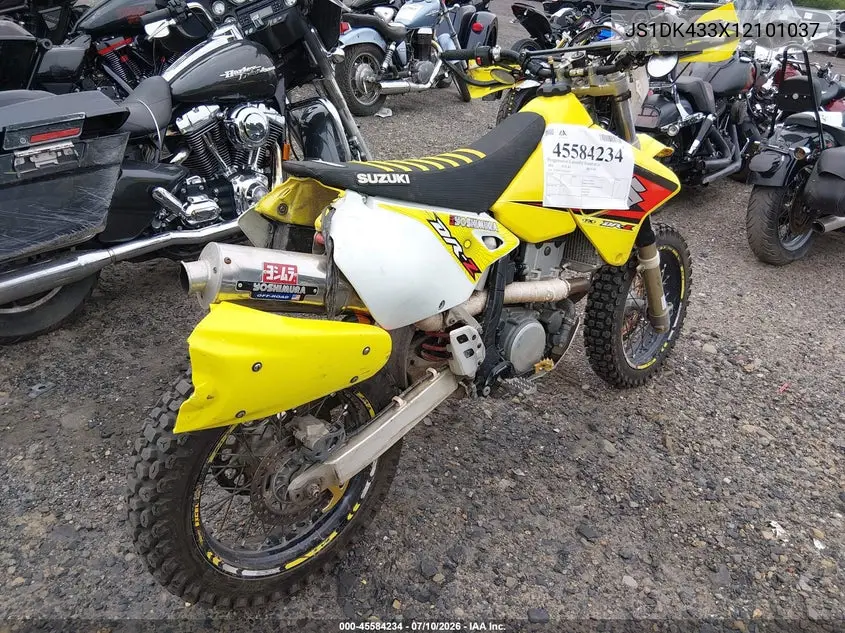 2001 Suzuki Dr-Z400 E VIN: JS1DK433X12101037 Lot: 45584234