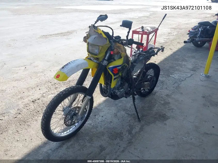 2007 Suzuki Dr-Z400 S VIN: JS1SK43A972101108 Lot: 45097306