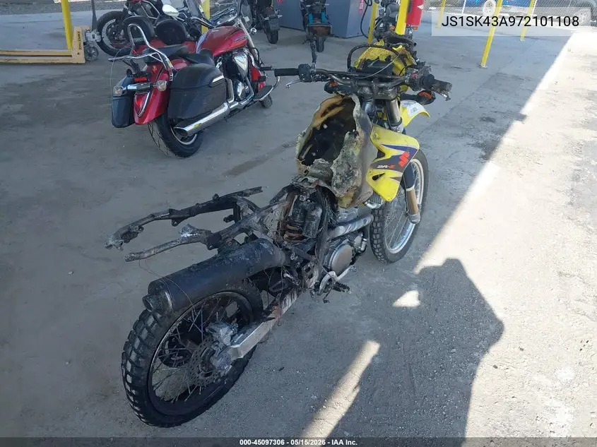2007 Suzuki Dr-Z400 S VIN: JS1SK43A972101108 Lot: 45097306