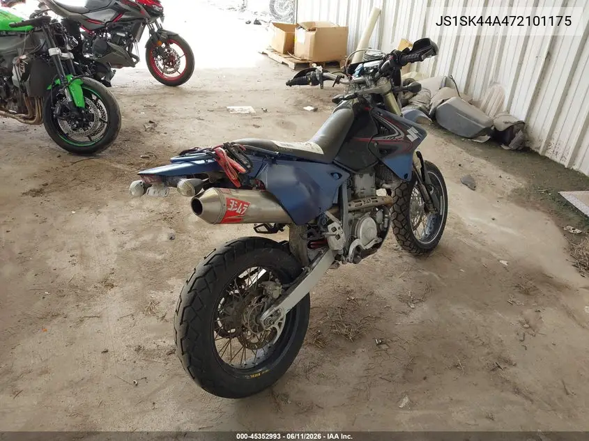 2007 Suzuki Dr-Z400 Sm VIN: JS1SK44A472101175 Lot: 45352993