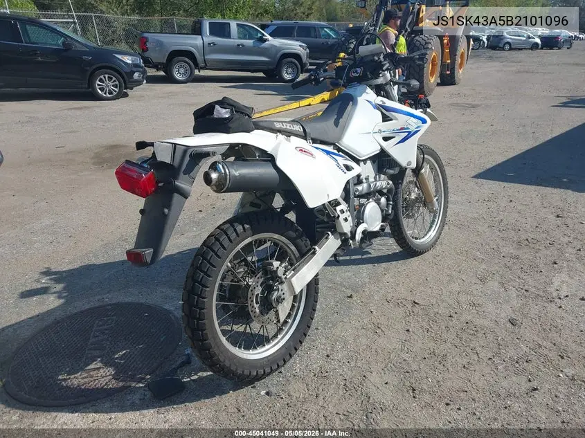 2011 Suzuki Dr-Z400 S VIN: JS1SK43A5B2101096 Lot: 45041049