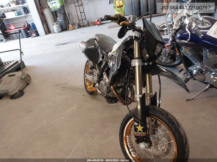 2018 Suzuki Dr-Z400 Sm VIN: JS1SK44A1J2100797 Lot: 45245745