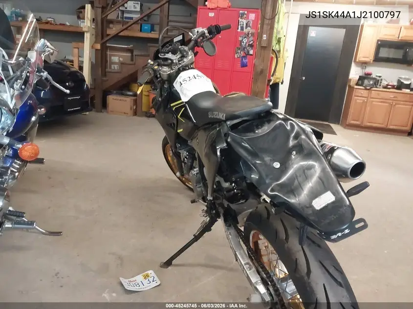 2018 Suzuki Dr-Z400 Sm VIN: JS1SK44A1J2100797 Lot: 45245745