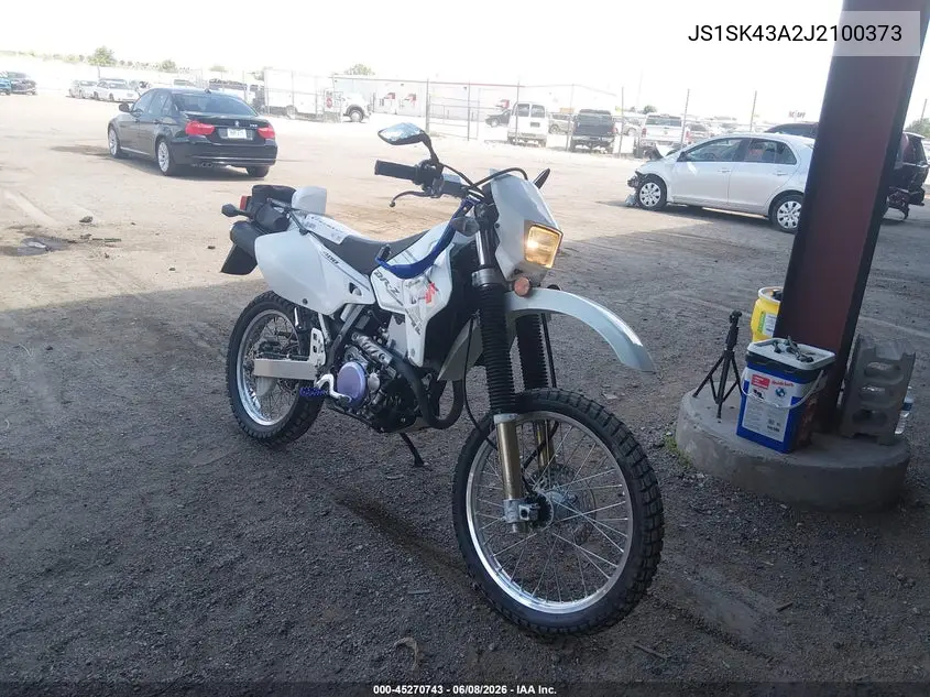 2018 Suzuki Dr-Z400 S VIN: JS1SK43A2J2100373 Lot: 45270743