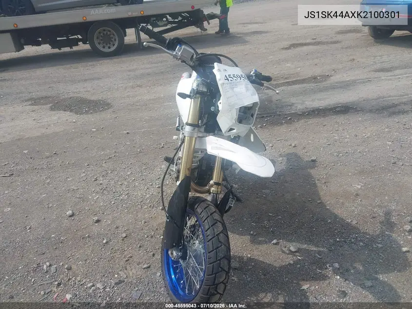 2019 Suzuki Dr-Z400 Sm VIN: JS1SK44AXK2100301 Lot: 45595043