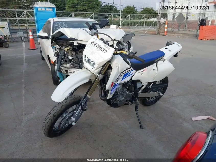 2020 Suzuki Dr-Z400 Sm VIN: JS1SK44A9L7100231 Lot: 45420637