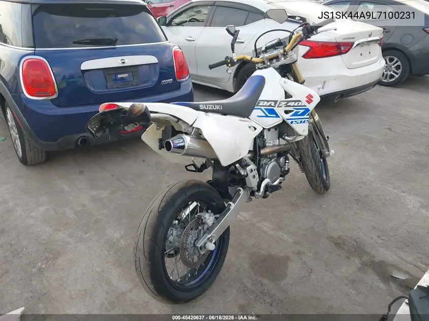 2020 Suzuki Dr-Z400 Sm VIN: JS1SK44A9L7100231 Lot: 45420637