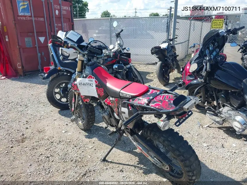 2021 Suzuki Dr-Z400 Sm VIN: JS1SK44AXM7100711 Lot: 45465582