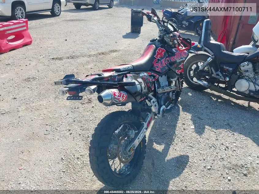 2021 Suzuki Dr-Z400 Sm VIN: JS1SK44AXM7100711 Lot: 45465582