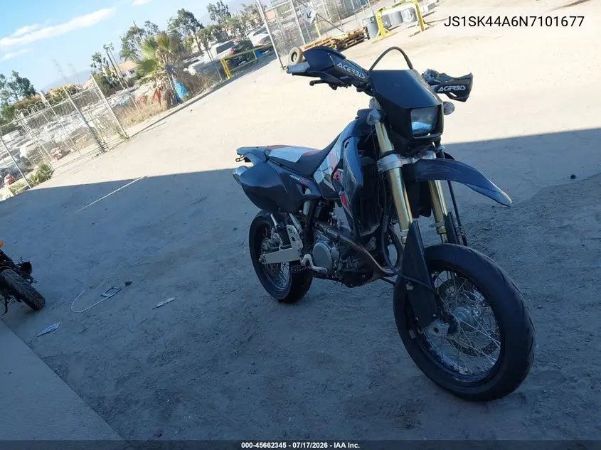 2022 Suzuki Dr-Z400 Sm VIN: JS1SK44A6N7101677 Lot: 45662345
