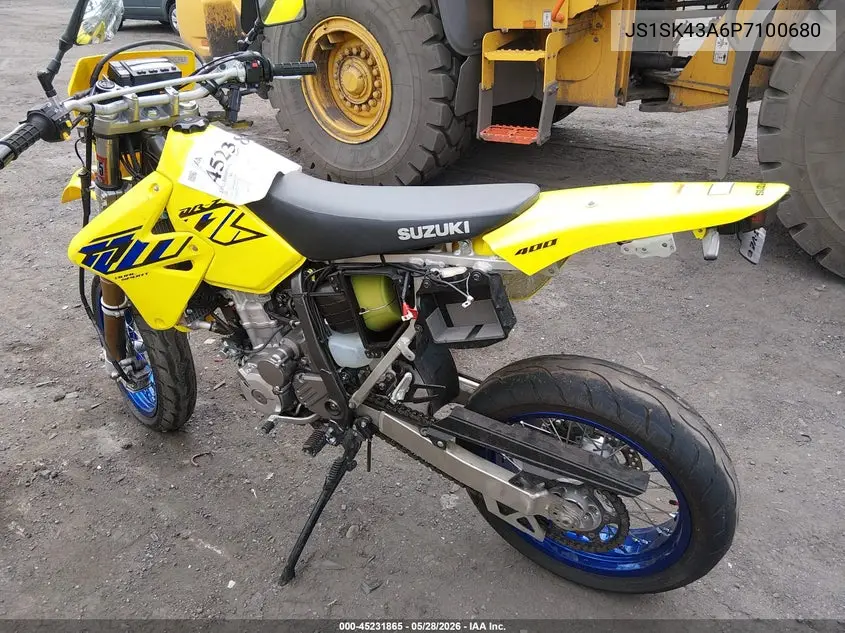 2023 Suzuki Dr-Z400 S VIN: JS1SK43A6P7100680 Lot: 45231865