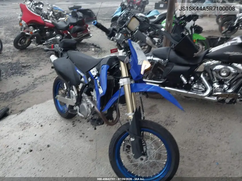 2024 Suzuki Dr-Z400 Sm VIN: JS1SK44A5R7100008 Lot: 45642701