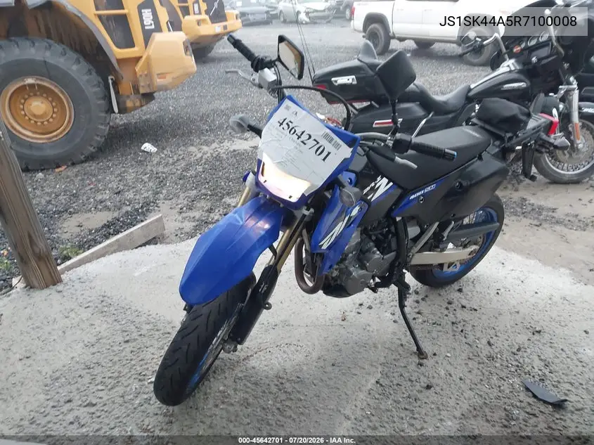 2024 Suzuki Dr-Z400 Sm VIN: JS1SK44A5R7100008 Lot: 45642701