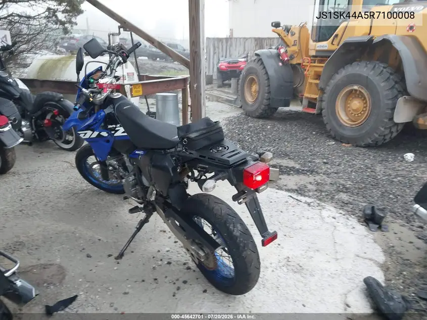 2024 Suzuki Dr-Z400 Sm VIN: JS1SK44A5R7100008 Lot: 45642701
