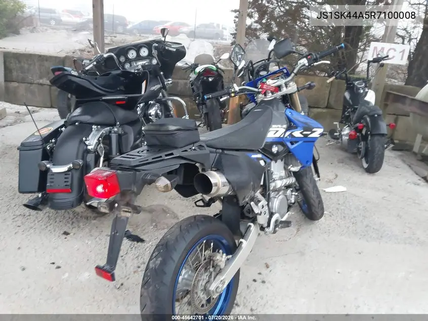2024 Suzuki Dr-Z400 Sm VIN: JS1SK44A5R7100008 Lot: 45642701