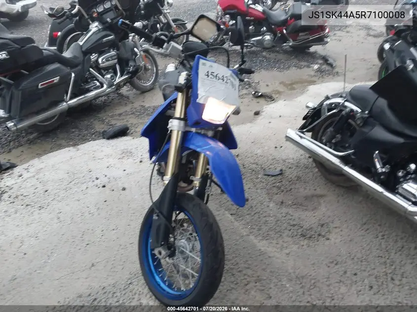 2024 Suzuki Dr-Z400 Sm VIN: JS1SK44A5R7100008 Lot: 45642701