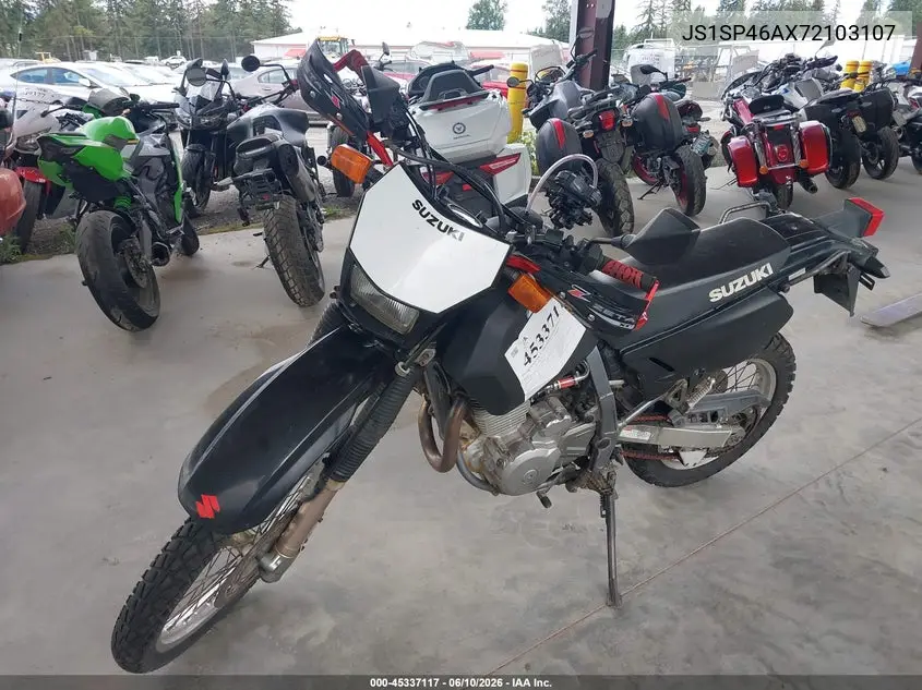 2007 Suzuki Dr650 Se VIN: JS1SP46AX72103107 Lot: 45337117