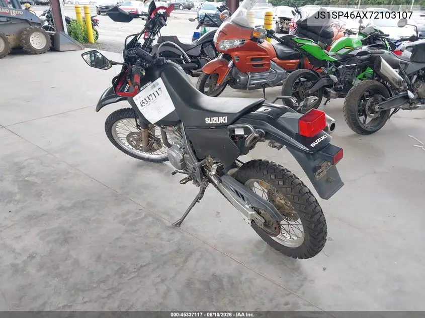 2007 Suzuki Dr650 Se VIN: JS1SP46AX72103107 Lot: 45337117