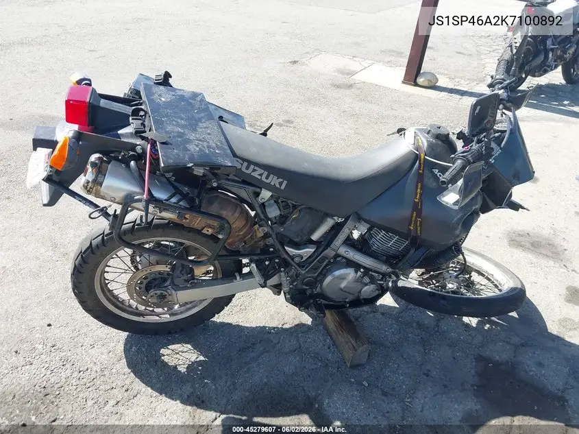 2019 Suzuki Dr650 Se VIN: JS1SP46A2K7100892 Lot: 45279607