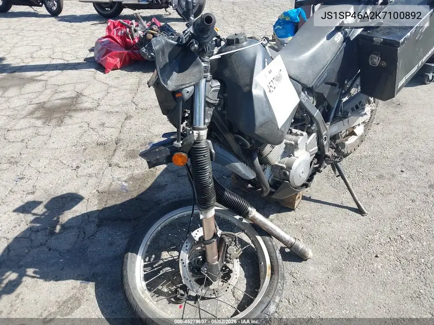2019 Suzuki Dr650 Se VIN: JS1SP46A2K7100892 Lot: 45279607