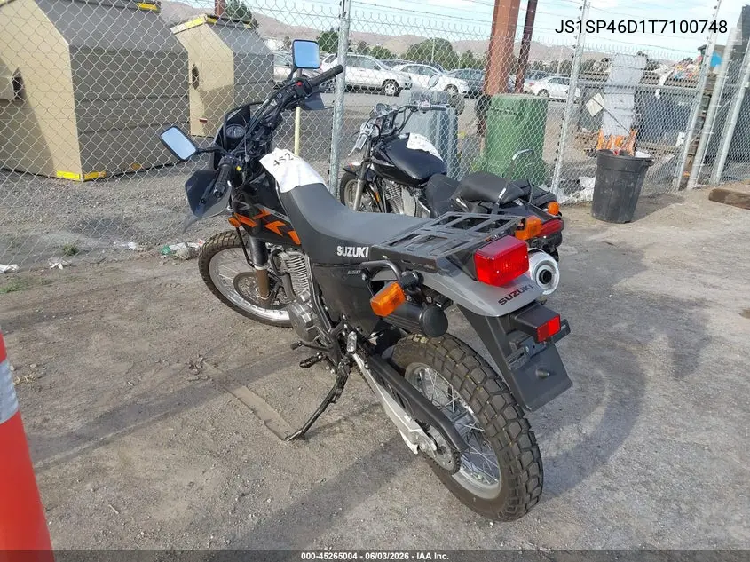 2026 Suzuki Dr650 Se VIN: JS1SP46D1T7100748 Lot: 45265004