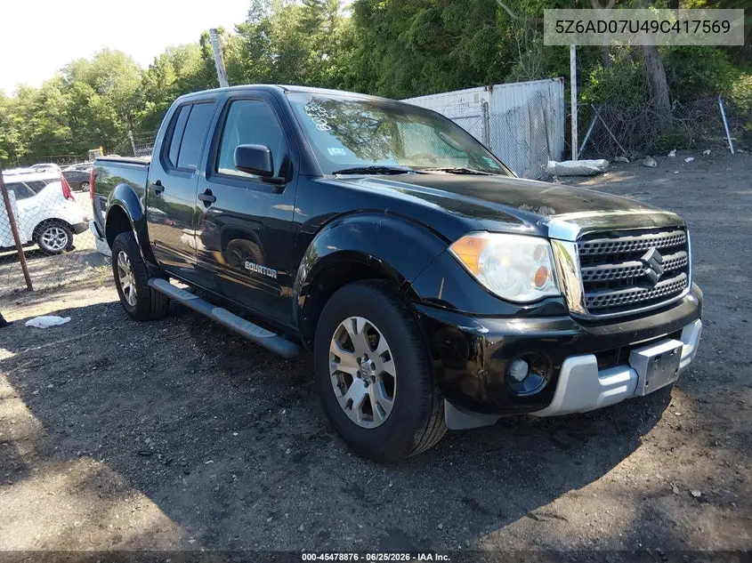2009 Suzuki Equator Sport VIN: 5Z6AD07U49C417569 Lot: 45478876