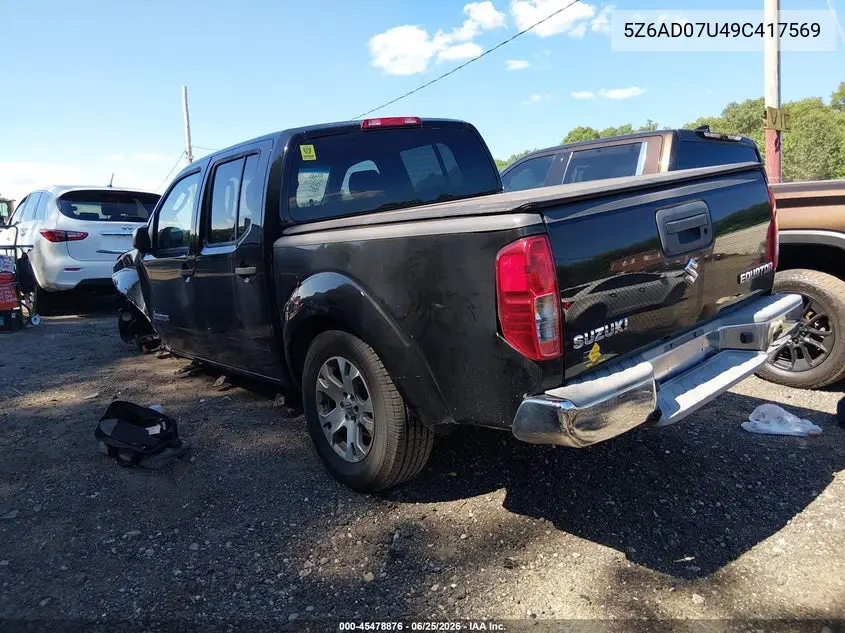 2009 Suzuki Equator Sport VIN: 5Z6AD07U49C417569 Lot: 45478876