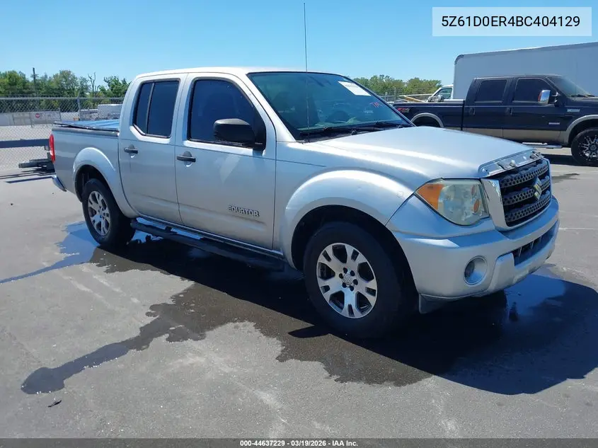2011 Suzuki Equator Sport VIN: 5Z61D0ER4BC404129 Lot: 44637229