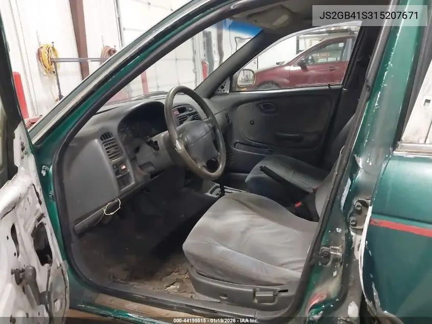 2001 Suzuki Esteem Gl/Glx/Glx+ VIN: JS2GB41S315207671 Lot: 44195515