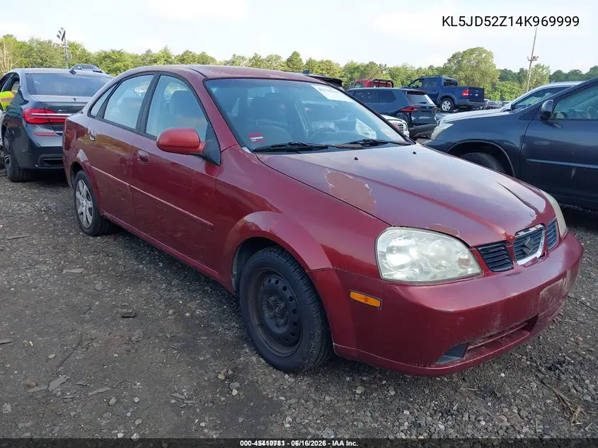 2004 Suzuki Forenza S VIN: KL5JD52Z14K969999 Lot: 45410781