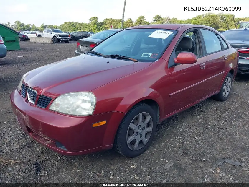 2004 Suzuki Forenza S VIN: KL5JD52Z14K969999 Lot: 45410781
