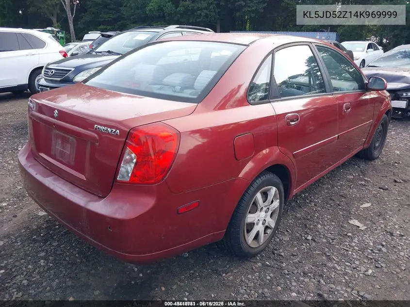 2004 Suzuki Forenza S VIN: KL5JD52Z14K969999 Lot: 45410781
