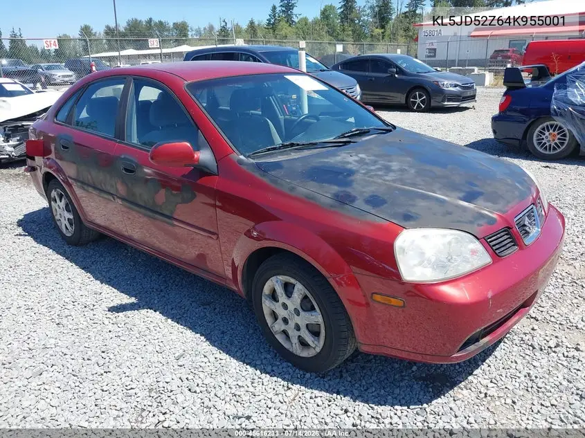 2004 Suzuki Forenza S VIN: KL5JD52Z64K955001 Lot: 45616233