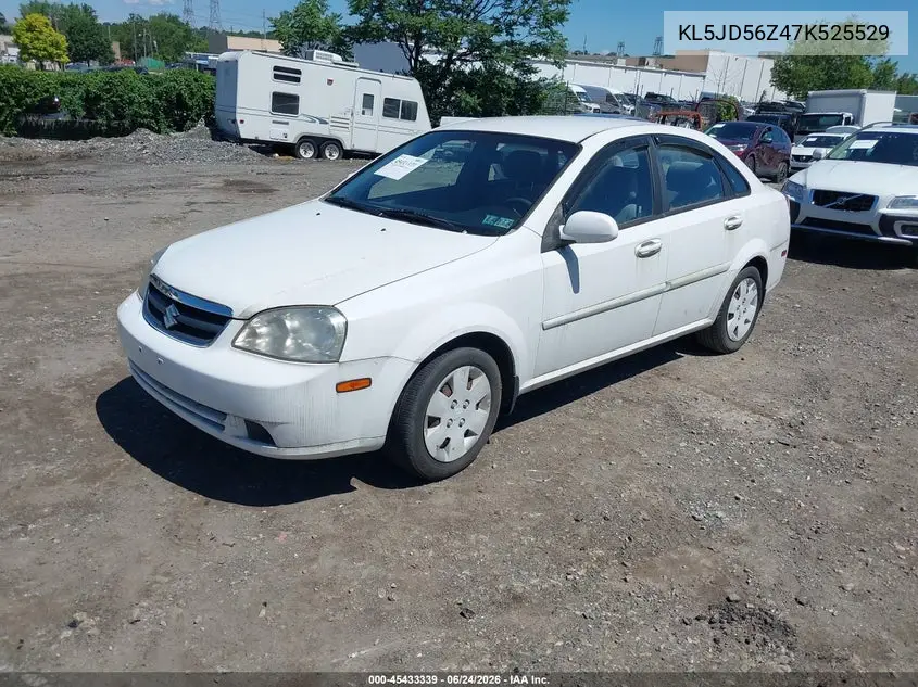 2007 Suzuki Forenza Abs/Convenience VIN: KL5JD56Z47K525529 Lot: 45433339