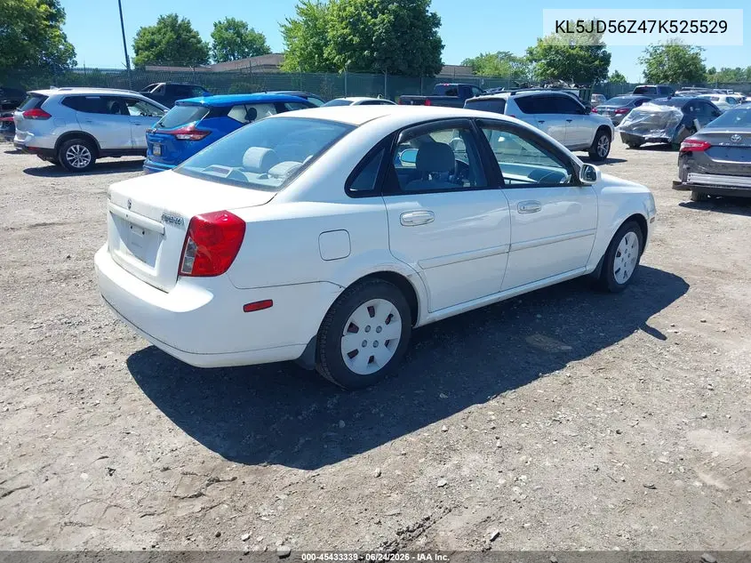 2007 Suzuki Forenza Abs/Convenience VIN: KL5JD56Z47K525529 Lot: 45433339