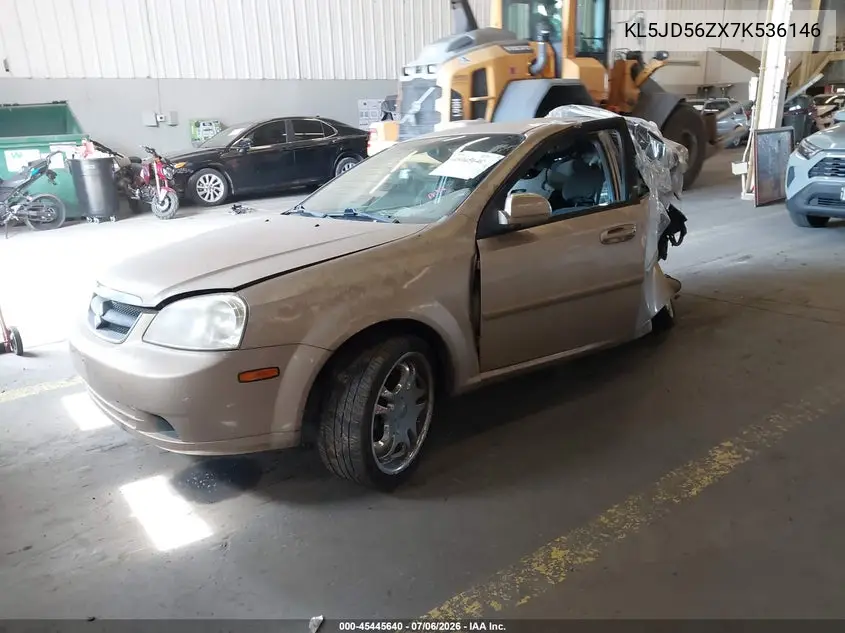 2007 Suzuki Forenza Convenience VIN: KL5JD56ZX7K536146 Lot: 45445640