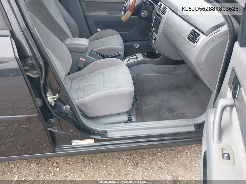 2008 Suzuki Forenza Convenience/Popular VIN: KL5JD56Z88K803625 Lot: 45682858