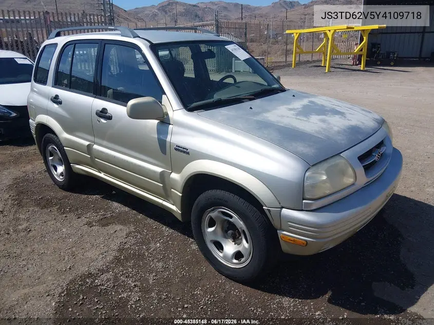 2000 Suzuki Grand Vitara Jlx/Jlx+/Limited VIN: JS3TD62V5Y4109718 Lot: 45385148