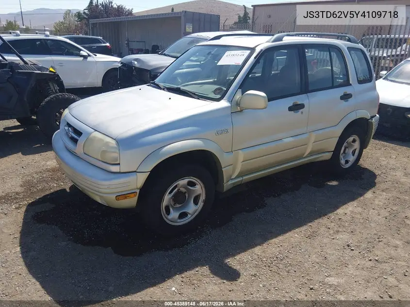 2000 Suzuki Grand Vitara Jlx/Jlx+/Limited VIN: JS3TD62V5Y4109718 Lot: 45385148