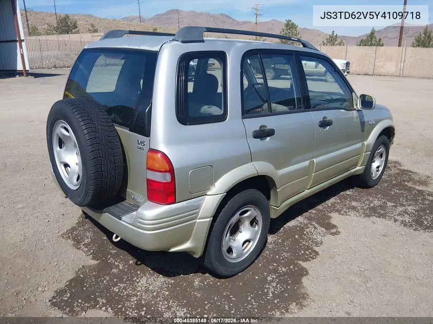 2000 Suzuki Grand Vitara Jlx/Jlx+/Limited VIN: JS3TD62V5Y4109718 Lot: 45385148