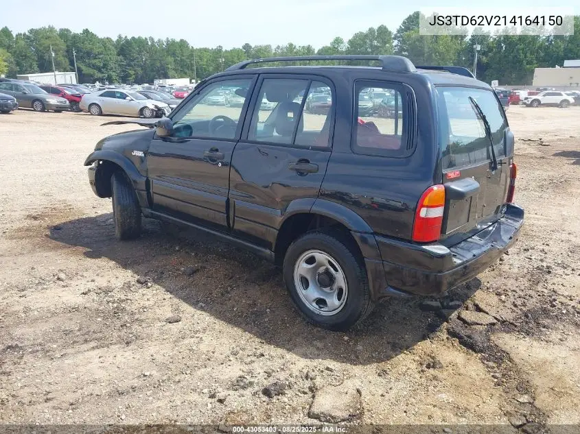2001 Suzuki Grand Vitara Jlx/Jlx+/Limited VIN: JS3TD62V214164150 Lot: 43053403