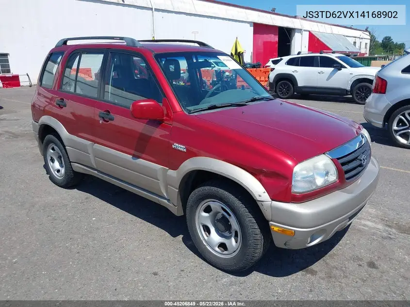 2001 Suzuki Grand Vitara Jlx/Jlx+/Limited VIN: JS3TD62VX14168902 Lot: 45206849