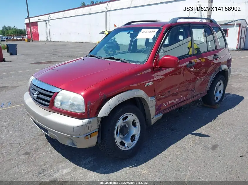 2001 Suzuki Grand Vitara Jlx/Jlx+/Limited VIN: JS3TD62VX14168902 Lot: 45206849