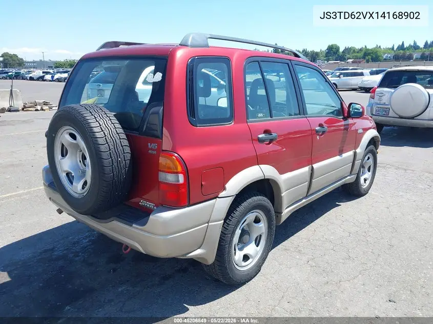 2001 Suzuki Grand Vitara Jlx/Jlx+/Limited VIN: JS3TD62VX14168902 Lot: 45206849