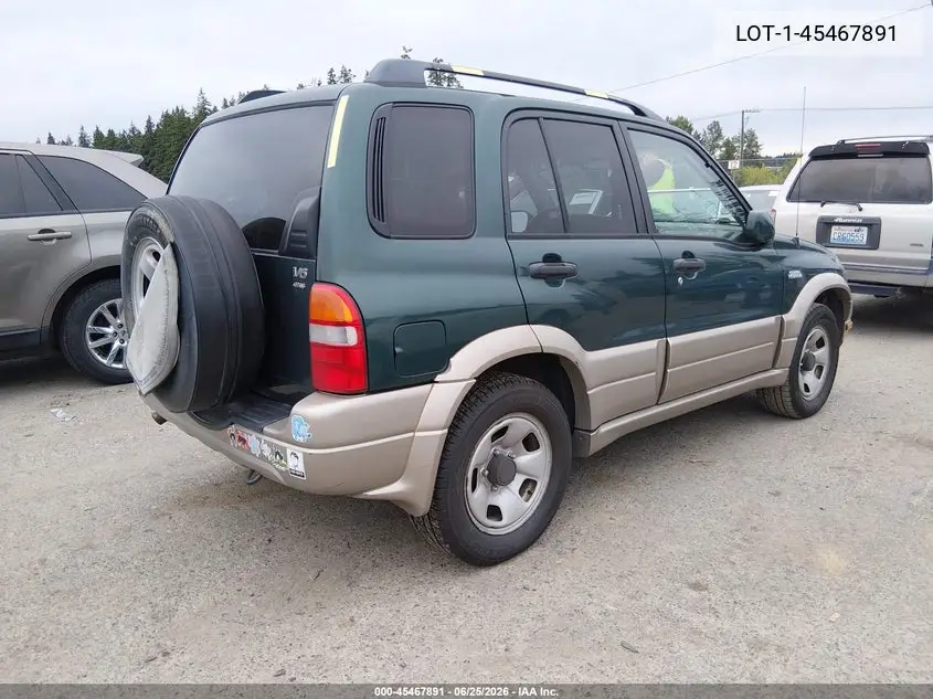 2002 Suzuki Grand Vitara Jlx/Limited VIN: JS3TD62V824157172 Lot: 45467891