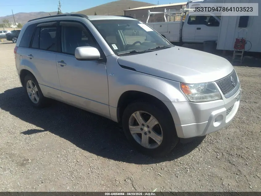 2006 Suzuki Grand Vitara Luxury VIN: JS3TD947864103523 Lot: 44854084
