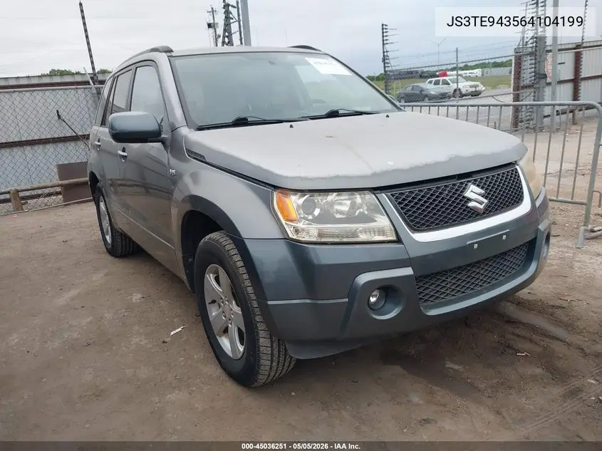 2006 Suzuki Grand Vitara Premium VIN: JS3TE943564104199 Lot: 45036251
