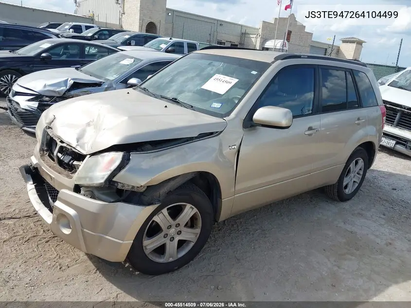 2006 Suzuki Grand Vitara Luxury VIN: JS3TE947264104499 Lot: 45514509