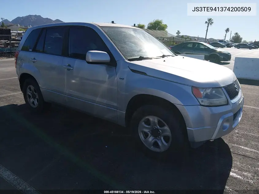 2007 Suzuki Grand Vitara VIN: JS3TE941374200509 Lot: 45166134