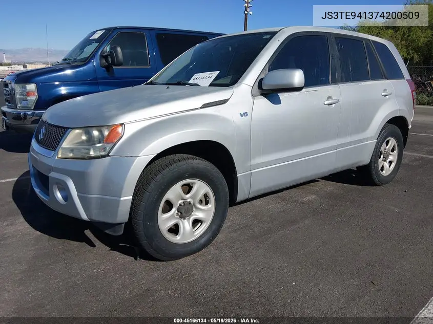 2007 Suzuki Grand Vitara VIN: JS3TE941374200509 Lot: 45166134